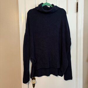Pact Navy Blue Turtleneck Sweater